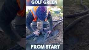 Building a USGA golf green in 60 seconds
