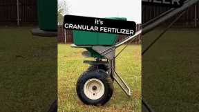 Granular Lawn Fertilizer in the Spring