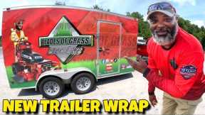 It's time to refresh my business look with a new lawn care trailer wrap