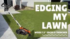 Edging my lawn - Review of WORX 7.5 Edger & Trencher