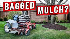 Laying Mulch But This Time With Bagged Mulch (New To Me)