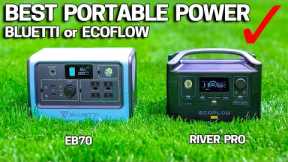 Best Solar Generators - Bluetti EB70 or Ecoflow River Pro