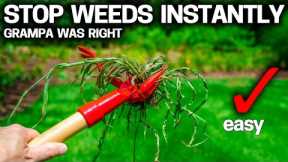 STOP WEEDS INSTANTLY the EASY WAY - Grampa's Weed Puller Review