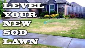 3 Options for Fixing Your Bumpy New Sod Lawn // Should You Level It with Sand, Soil, or Mix & When?