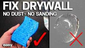 How to Repair Drywall without DUST or SANDING - Fast & Easy