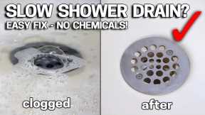 DON'T LIVE with SLOW DRAINS - Make Your Shower Drain like New In 2 Minutes