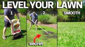 LEVELING a Bumpy LAWN the EASY Way