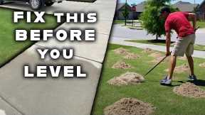 If you're going to level your lawn this season, you should think about fixing this problem first!
