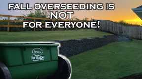 Your crazy FALL OVERSEEDING plans could be a TERRIBLE IDEA! Two reasons why you might fall overseed.