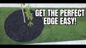 How to get A PERFECT CIRCLE on new flower beds || Cutting in edges MADE EASY on beds in your lawn