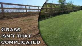 Keep it simple & fun, and you can fix an ugly lawn in no time!