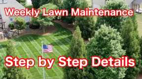 Weekly Lawn Maintenance Step by Step Details How To