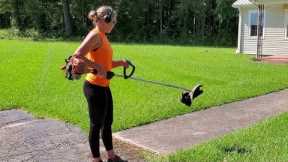 She Makes Lawn Care Look Good!!!