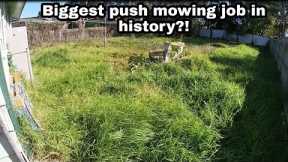 The MOST DIFFICULT LAWN I have ever MOWED!!!