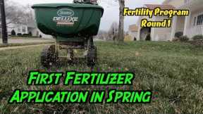 First Fertilizer Application | Spring Lawn Care