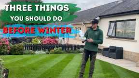 3 Things to do to your lawn before winter // Autumn Lawn Care