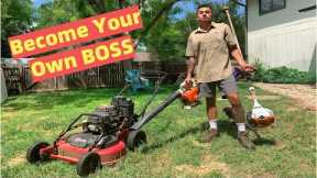 🌿 $535 in 5 HOURS 💰 Self-Employed Solo Mowing Business ☘️ How To Start & GROW Lawn Care Business 😎
