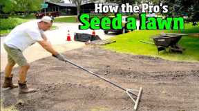 How to Plant a yard & Grow a lawn - Like a PRO! Grass seeding, Lawn REPAIR, overseeding,