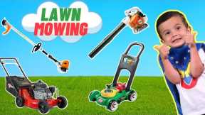 Lawn Mowers for Kids | Weed Eater & Leaf Blower | Yardwork for Kids | Fun Pretend Play for Toddlers