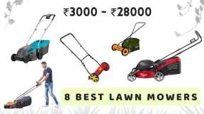 8 best lawn mowers grass cutting machine India price list 2022 #lawnmower