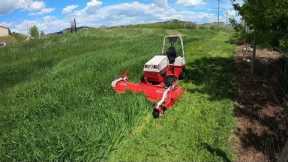 Ventrac 4500Z w/ 72 FastCut Flail Mower - Mowing 2'-3' Tall Grass
