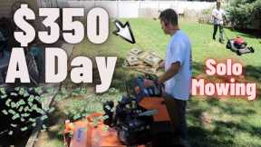 Make $350 In 4 Hours Solo Mowing (8 Lawns)🍃| How To Start A Lawn Care Business In 2021💰