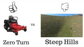 How To Mow On Hills/Slopes With Zero Turn - Stop Sliding Down Hills