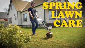 Best Yard in Town! Spring Lawn Care | Dethatching, Aeration, Overseeding, Fertilizing