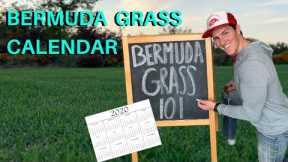 Bermudagrass Calendar - Bermuda Lawn Maintenance for Beginners