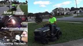 Cutting Grass - How To Cut Small Yards with a Riding Lawn Mower - Side Hustle Sunday