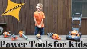 THE LITTLE GARDENER - Husqvarna  Kids Power Tools Lawn Equipment Playset
