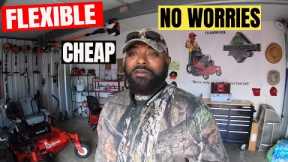 LAWN CARE | OFFICE | PORTABLE | ORGANIZED | lawn care shop from a storage unit