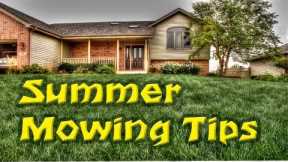 Summer Lawn Mowing Tips