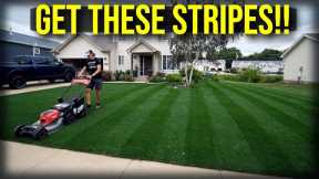 Lawn Striping With YOUR PUSH MOWER