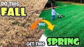 4 SECRET GUARANTEED FALL LAWN TIPS !! Do in Fall and Lawn will be GREEN in Spring // All lawns