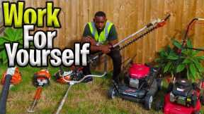 4 tools for a lawn care start up | how to start making money quickly