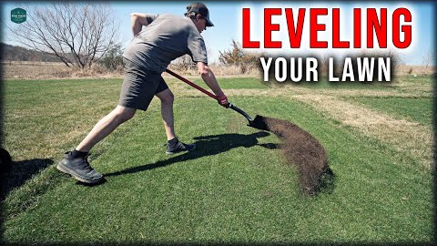 LEVELING And SMOOTHING Your LAWN With TOPDRESSING // Soil Vs Sand ...