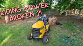 Lawn mowers and Kids | Broken Mower? | Lawnmower Boy #7