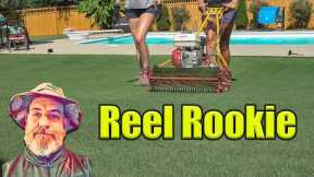 Reel Mowing Bermuda Lawn - First Time Reel Mowing