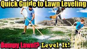 DIY How To Repair bumpy yard, lawn leveling with sand or soil.  COMPLETE GUIDE