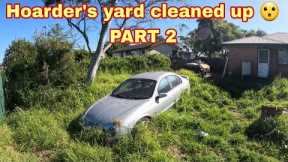 Impossible yard clean up! ||Part 2|| Hoarder's yard
