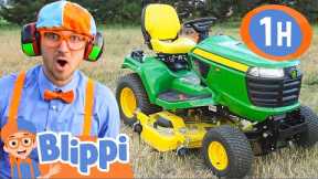 Blippi Learns about Lawn Mowers! | Blippi Full Episodes | Blippi Toys Educational Videos for Kids