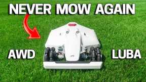 Super Wide ALL WHEEL DRIVE Robot Lawn Mower MOWS Anywhere - LUBA