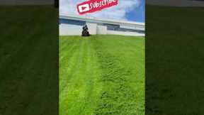 Mowing Hills with a Zero turn mower can turn EXTREMELY BAD if not mown correctly #lawncare #garden