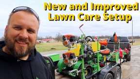 Awesome Lawn Care Setup and Custom Mowing Trailer