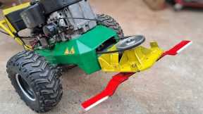 Making 14 Hp Brush Mower - using Lawn Mower parts