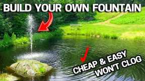 How to Build a Floating Pond Fountain CHEAP - Powered by Ecoflow