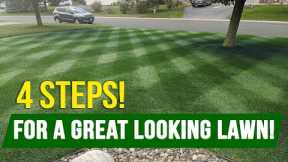 Turn Your AVERAGE LAWN into a GREAT LAWN With These 4 Steps!!