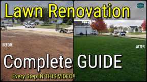 How To Fix Your Lawn with Renovation // All The Steps In One Video!!