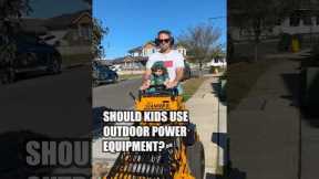 Should kids be banned from using Lawn Mowers? #safety